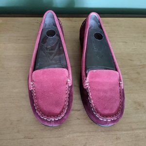 Aerosoles Two-Toned Maroon Suede Loafers